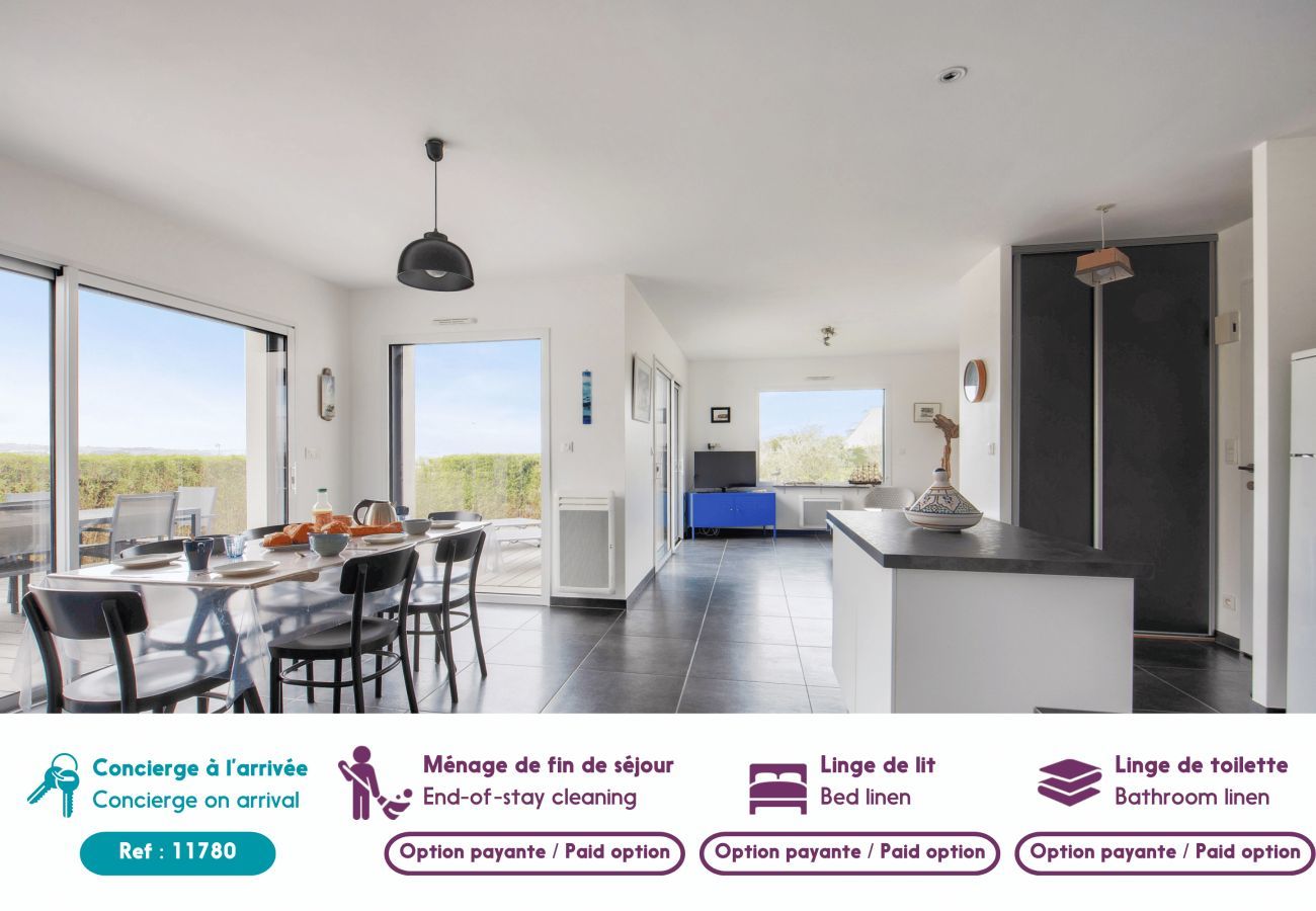Casa en Erquy - Vista al mar - Casa nueva con jardín para 6