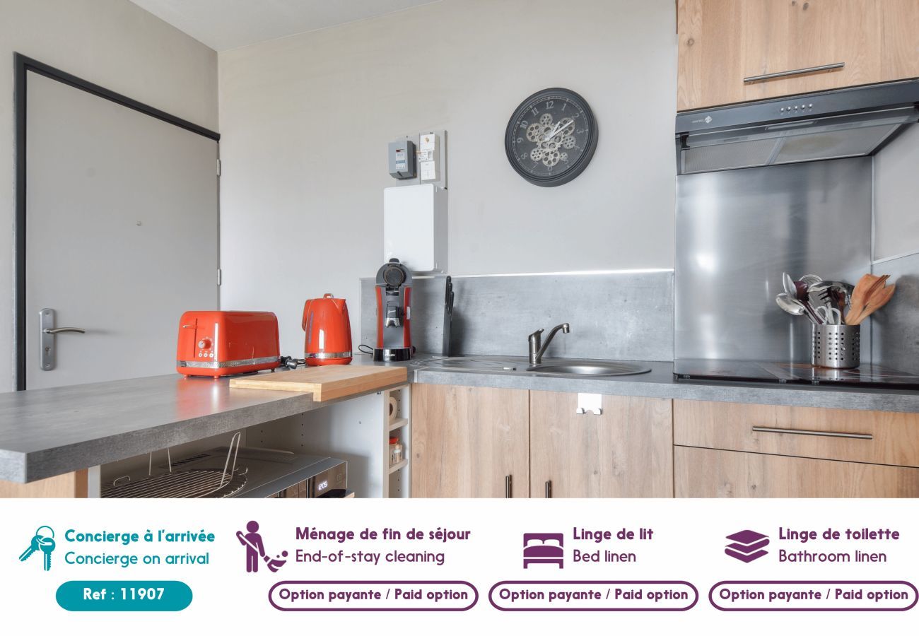 Apartamento en Saint-Hilaire-de-Riez - Piso para 4, vista al mar y justo en el agua
