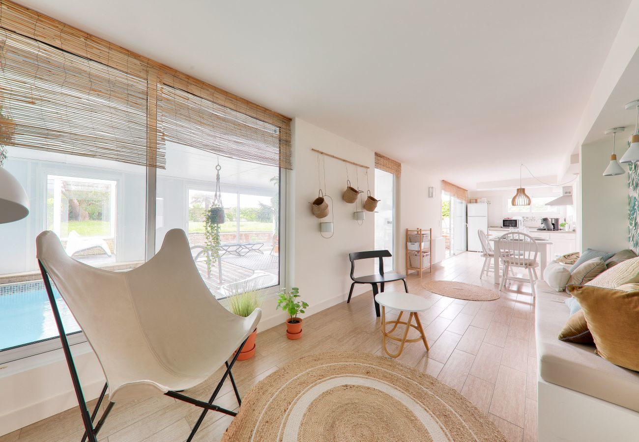 Casa en Le Tour-du-Parc - Piscina cubierta climatizada - criaderos de ostras