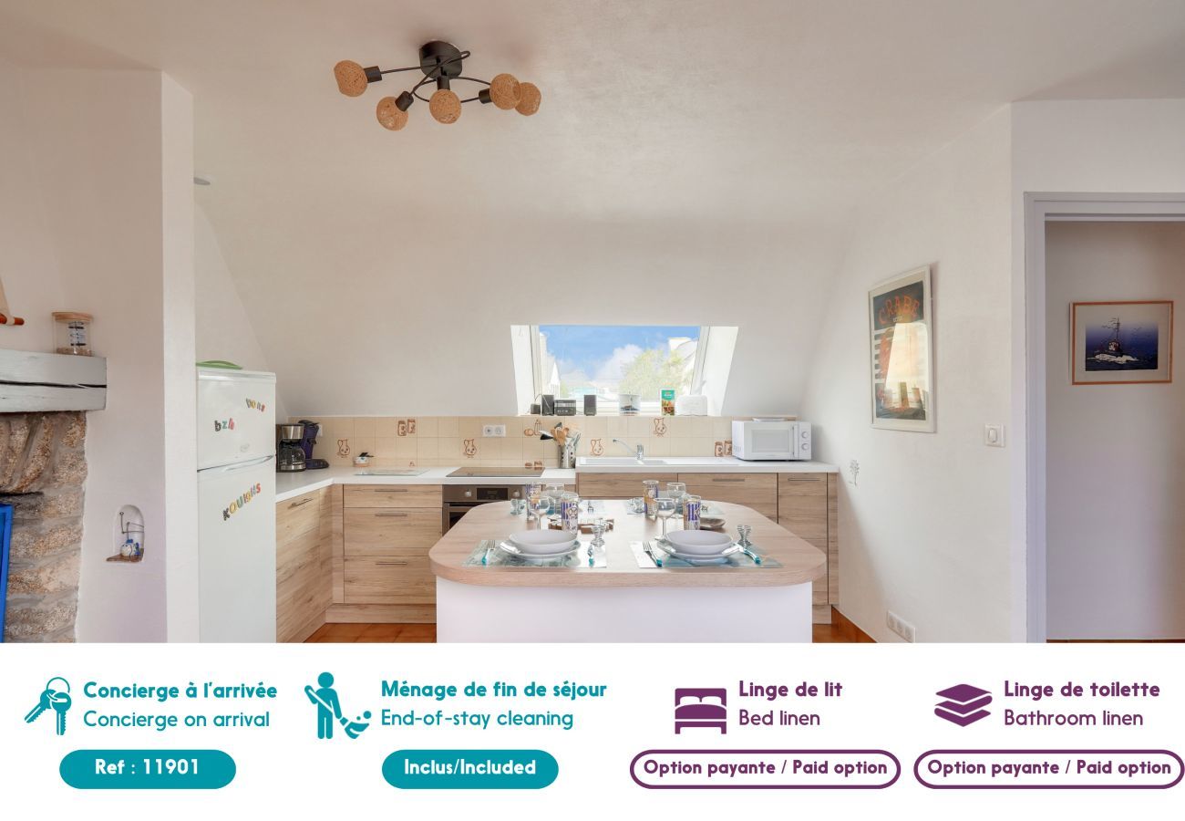 Apartamento en Le Guilvinec - Piso para 4 a 300m de la playa en Guilvinec