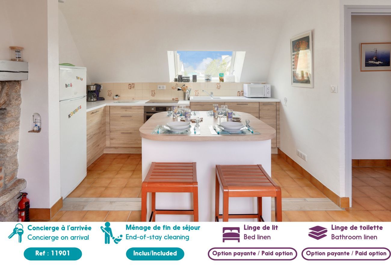 Apartamento en Le Guilvinec - Piso para 4 a 300m de la playa en Guilvinec