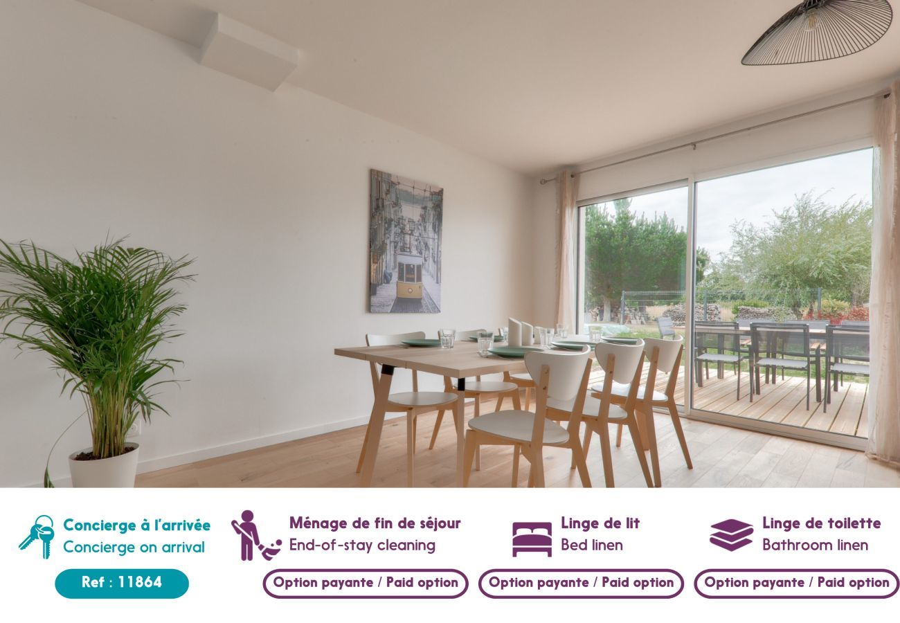 Casa en Le Tour-du-Parc - Casa para 8 - 300m de la playa de Rouvran