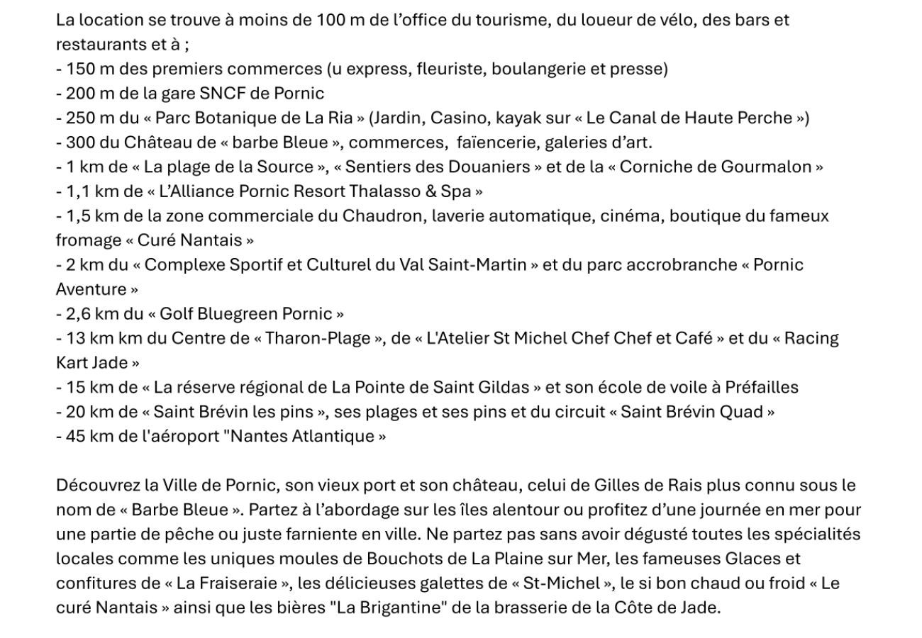 Apartamento en Pornic -  En el Quai de Pornic, apartamento para 4