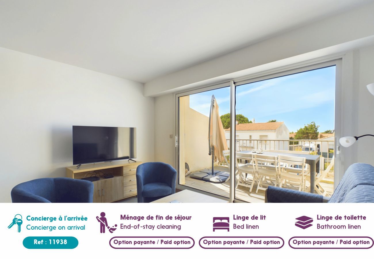 Apartamento en Saint-Hilaire-de-Riez - Piso para 4- Centro de ciudad- 350m de la estación