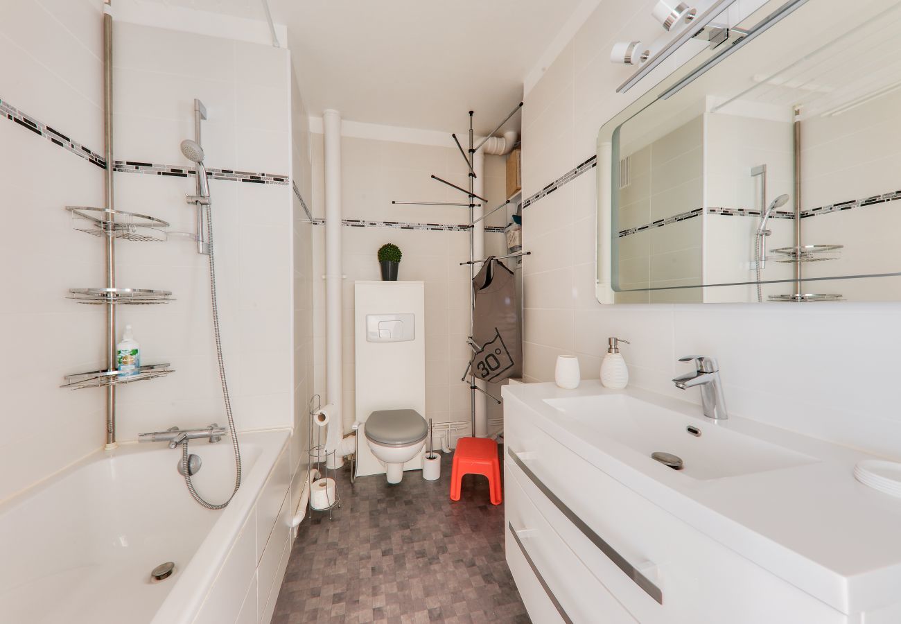 Apartamento en Saint-Philibert - 160m de la playa, vista al mar, piso para 6