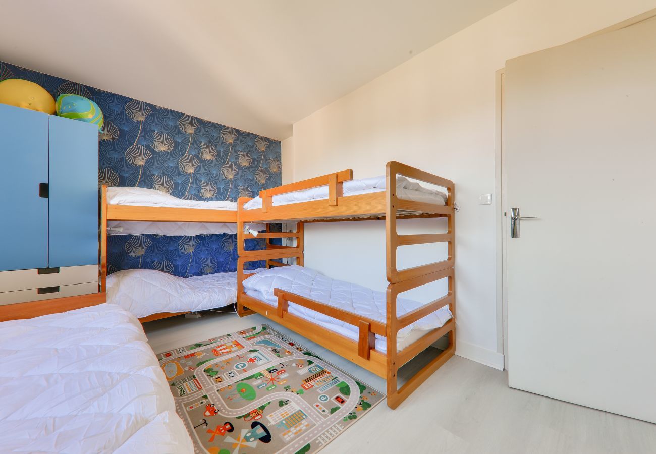 Apartamento en Saint-Philibert - 160m de la playa, vista al mar, piso para 6