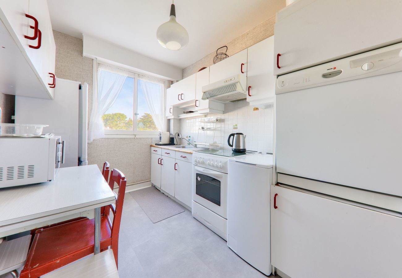 Apartamento en Saint-Philibert - 160m de la playa, vista al mar, piso para 6