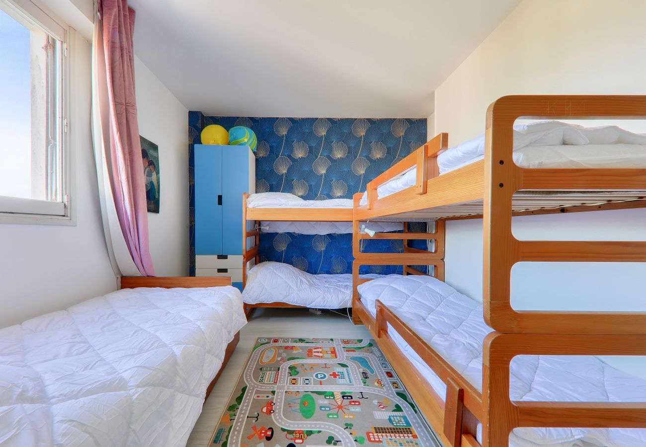 Apartamento en Saint-Philibert - 160m de la playa, vista al mar, piso para 6