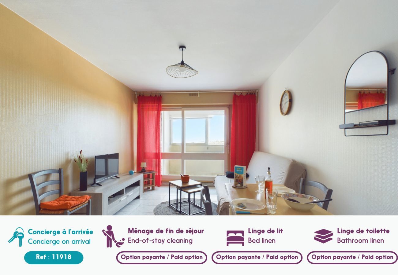 Apartamento en Saint-Hilaire-de-Riez - Piso para 4- Loggia vista mar- 250m de la playa