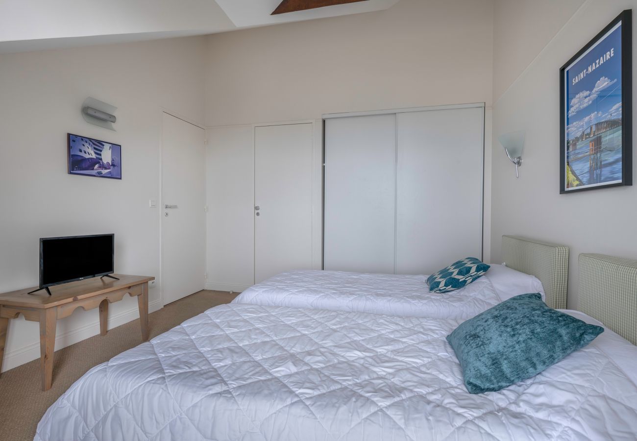 Apartamento en Le Croisic - Dúplex con balcón, piscina y acceso a la playa
