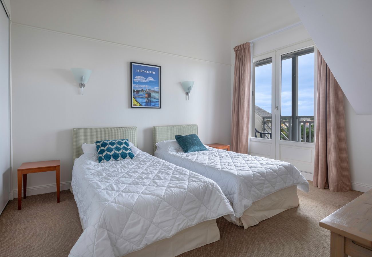 Apartamento en Le Croisic - Dúplex con balcón, piscina y acceso a la playa