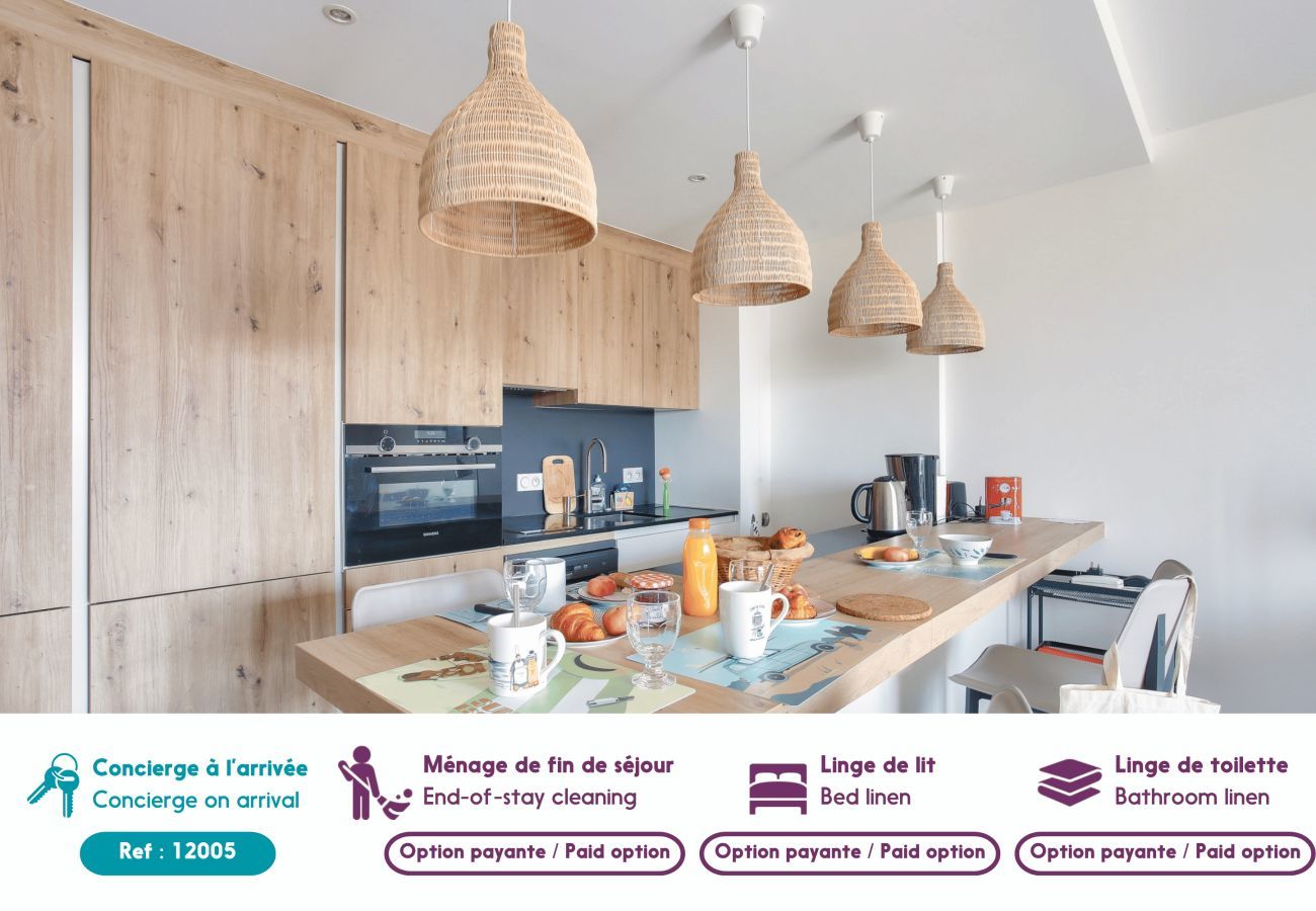 Apartamento en Erquy - A 25m de la playa, vista al mar, piso para 4