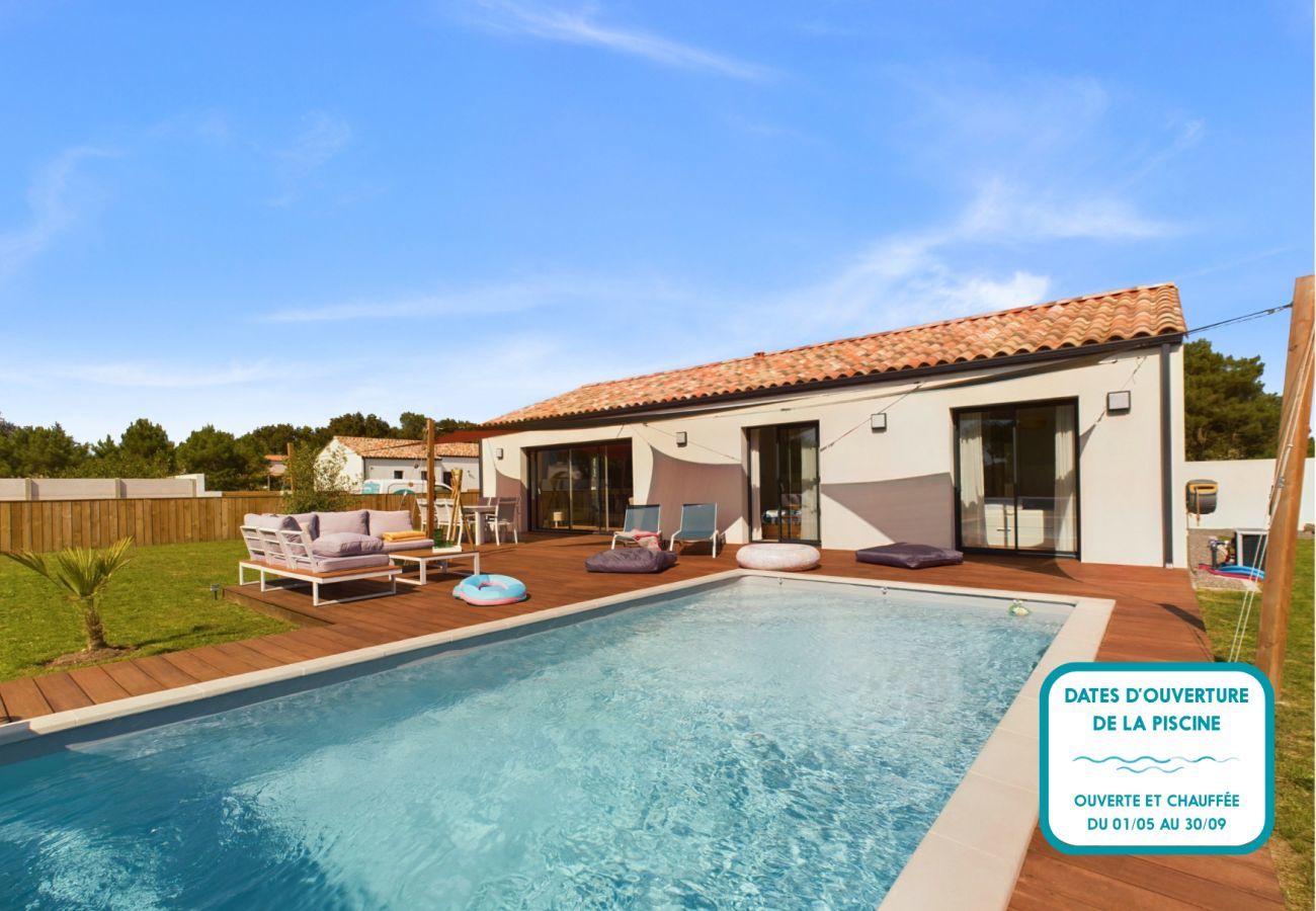Casa en Saint-Hilaire-de-Riez - Casa para 7 con piscina (6 adultos máximo)