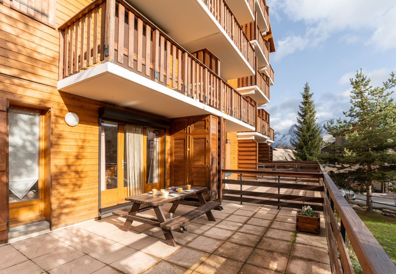 Apartamento en Le Dévoluy - La Joue du Loup, piso para 4 con terraza