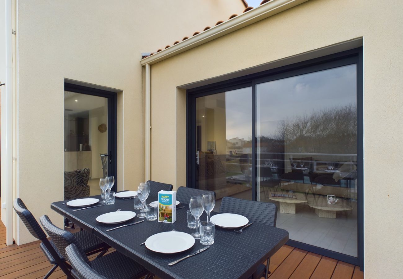 Casa en Bretignolles-sur-Mer - 350m de la playa, casa para 7con piscina