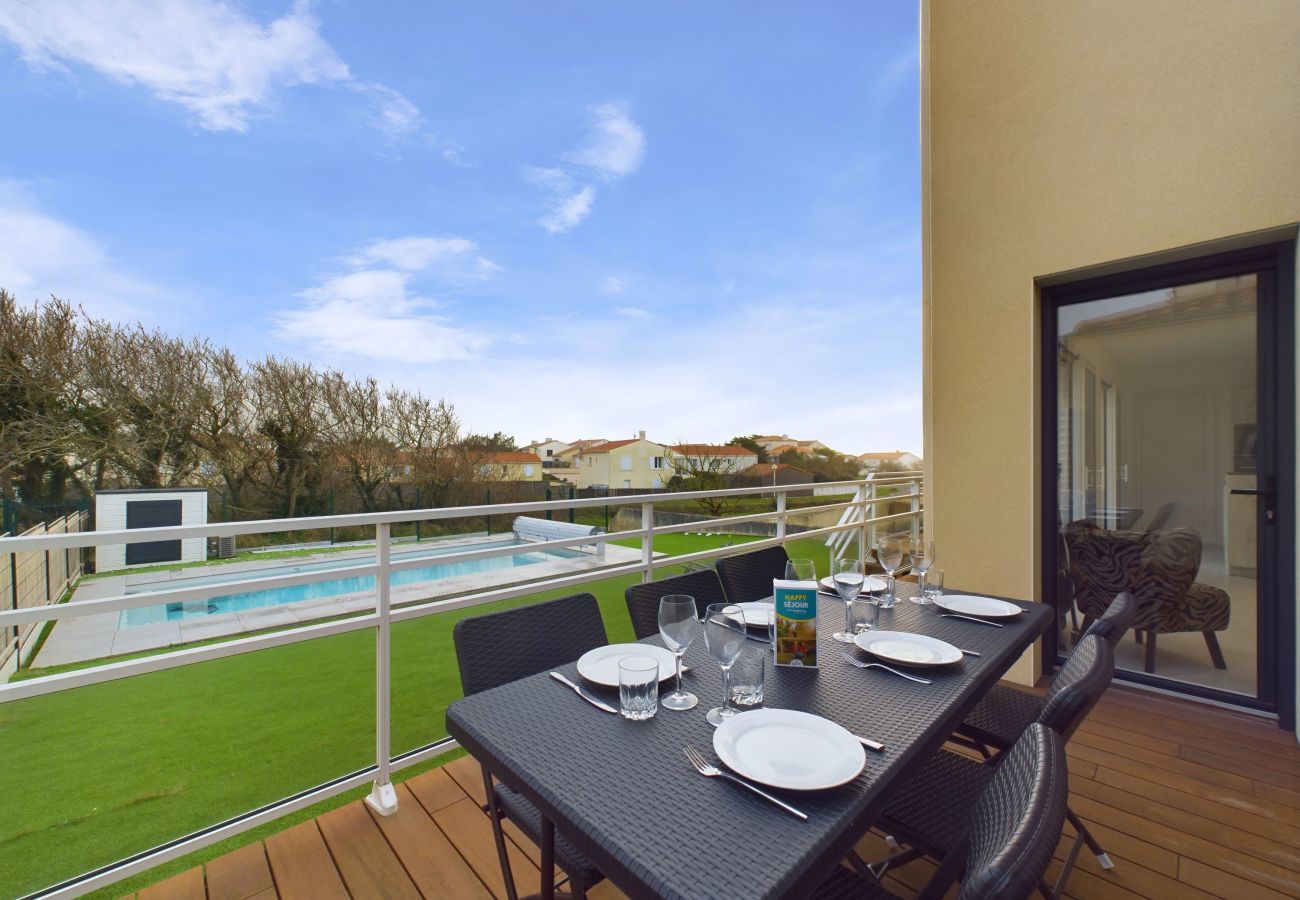 Casa en Bretignolles-sur-Mer - 350m de la playa, casa para 7con piscina