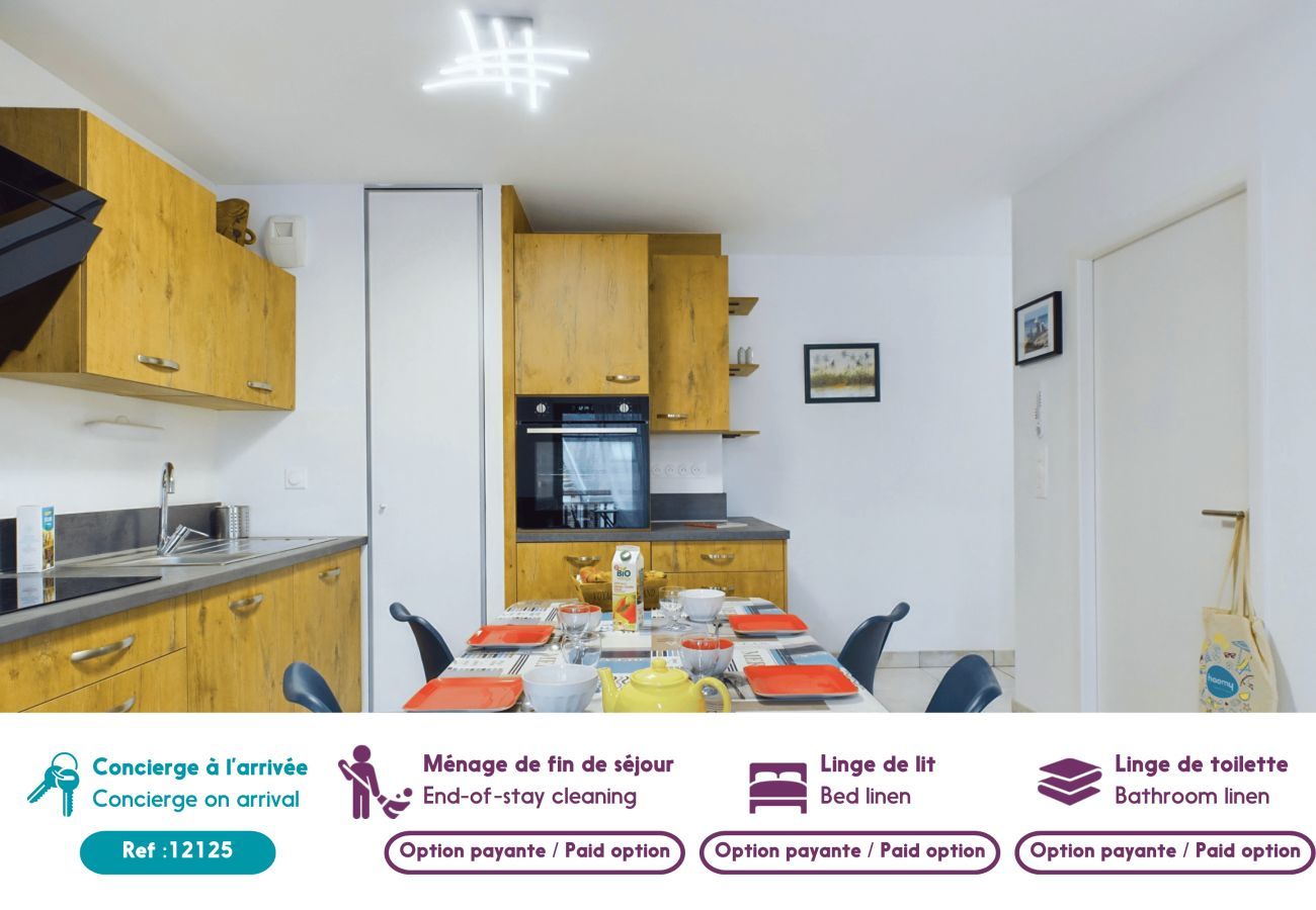 Apartamento en Pléneuf-Val-André - A 45m de la playa - Vista al mar - Piso para 4 