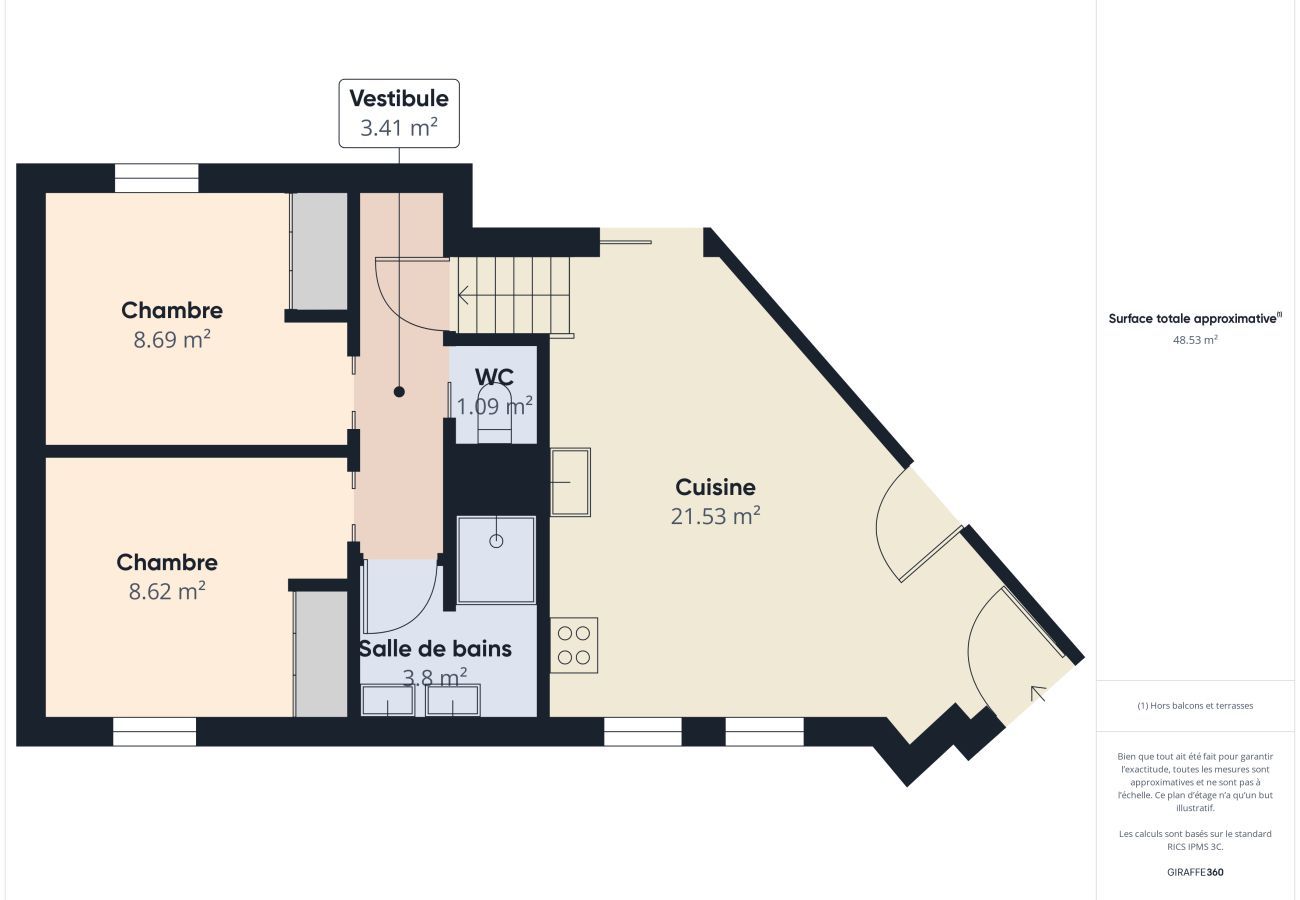 Apartamento en La Tranche-sur-Mer - En la playa, piso para 4, magníficas vistas al mar