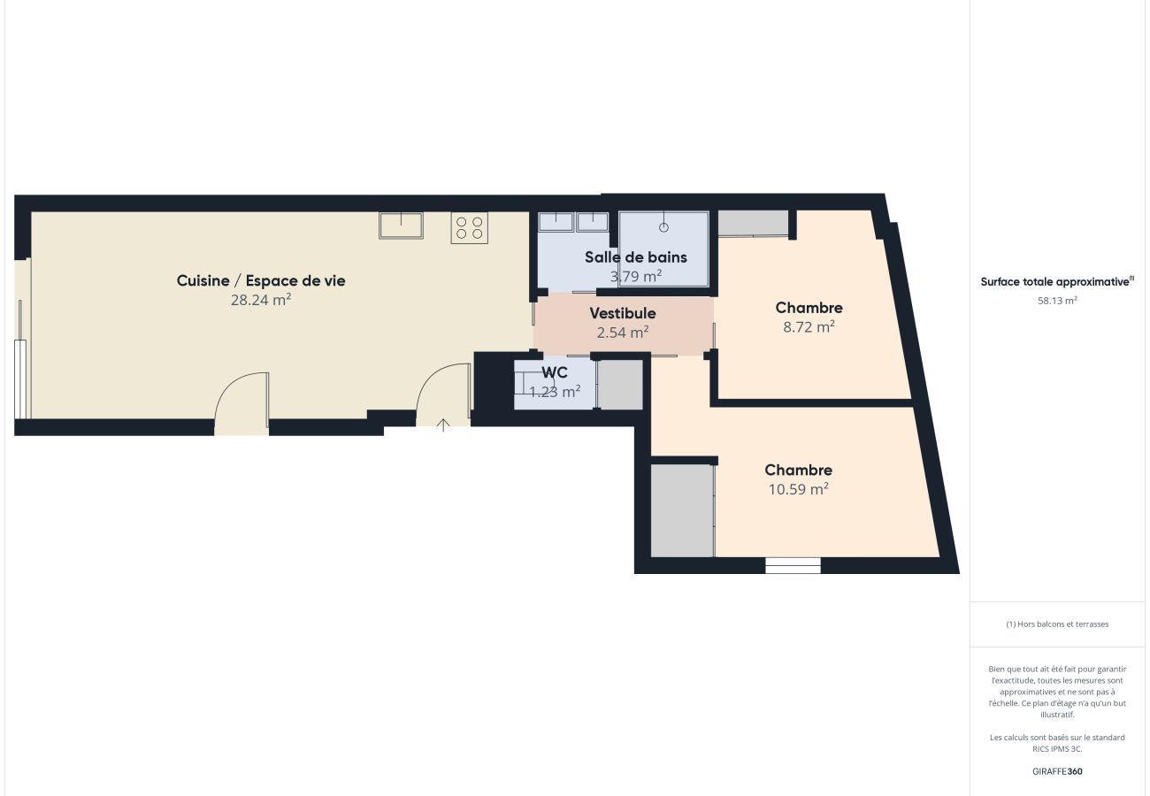 Apartamento en La Tranche-sur-Mer - Balcon - junto a la playa - vista al mar