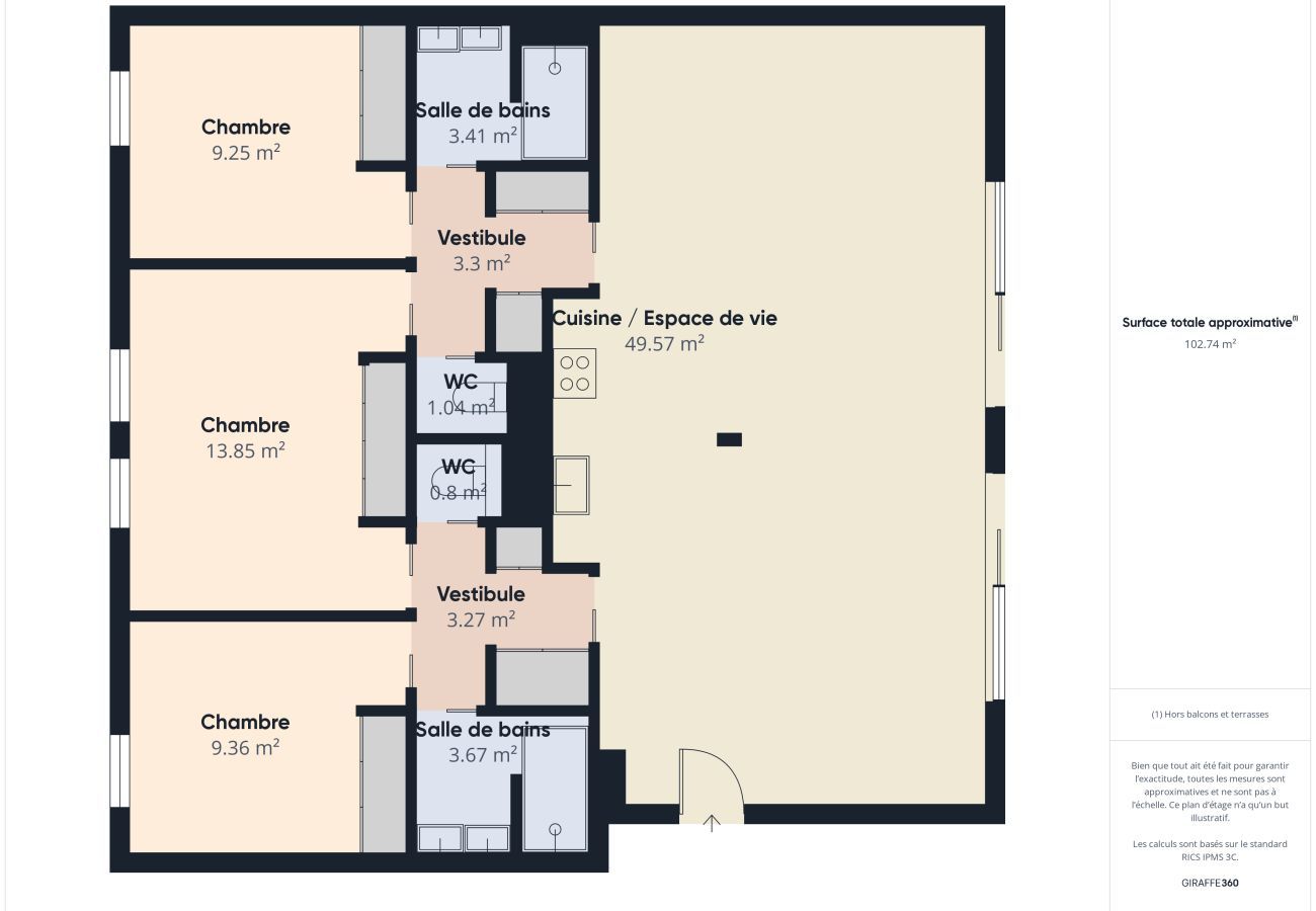 Apartamento en La Tranche-sur-Mer - Vista al mar - gran terraza - 12 personas
