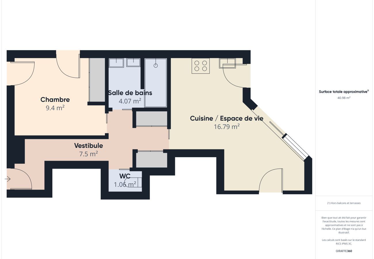 Apartamento en La Tranche-sur-Mer - Frente al mar piso para 4 en La Tranche sur Mer