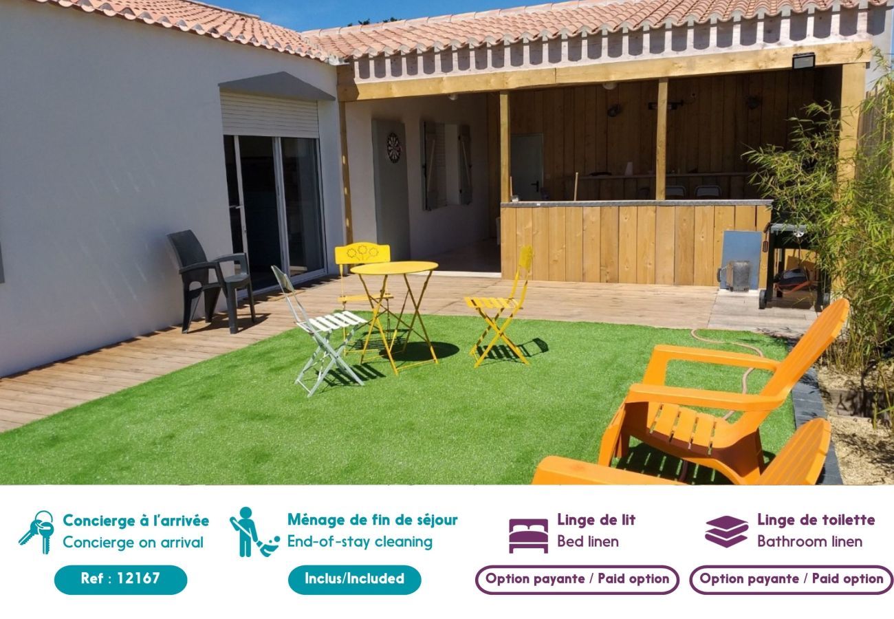 Casa en La Guérinière - 240m de la playa - Casa con jardín para 12