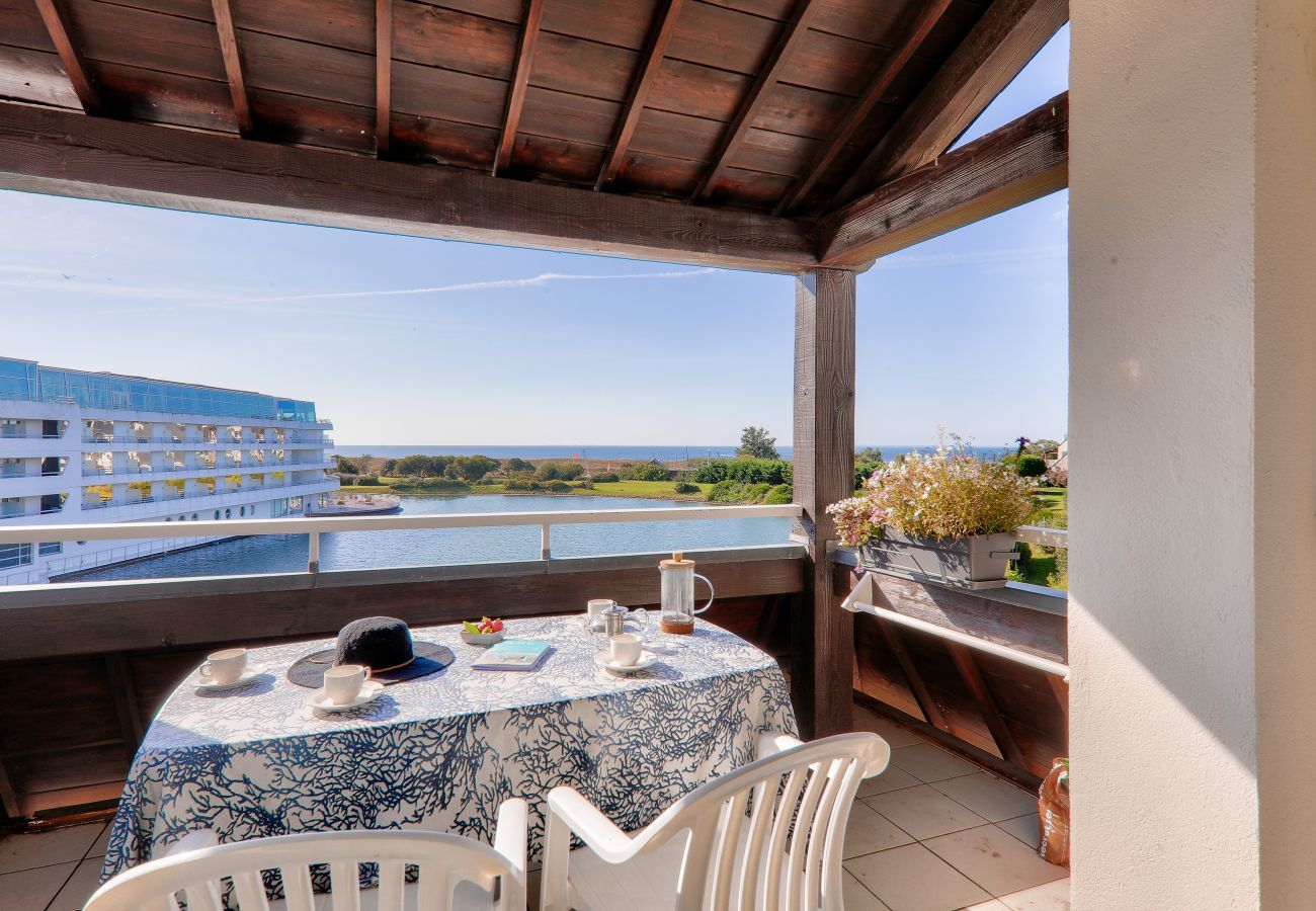 Apartamento en Arzon - Apartamento con vistas al mar a 400 m de la playa de Fogeo