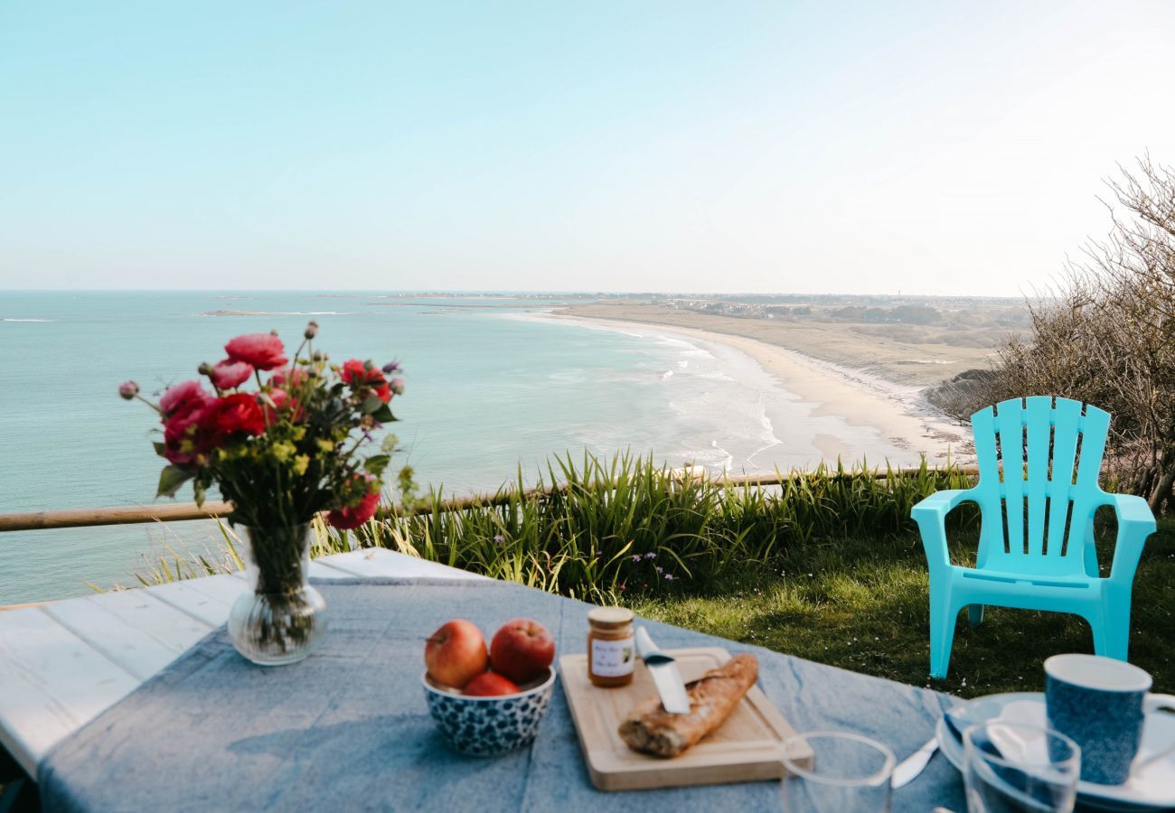 Apartamento en Plouguerneau - Terraza con vistas al mar para 2 en Plouguerneau