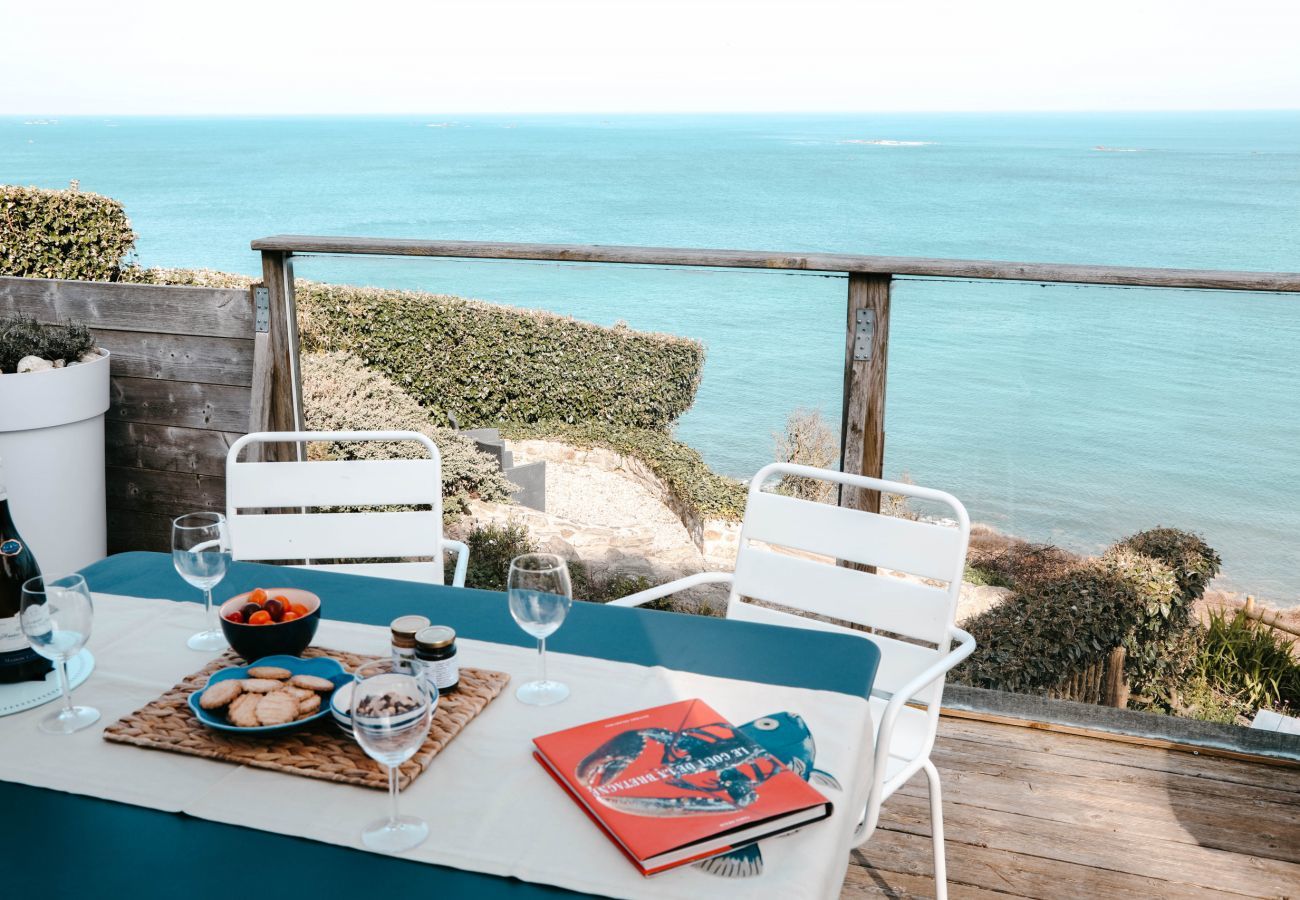 Apartamento en Plouguerneau - Terraza frente al mar para 4 personas