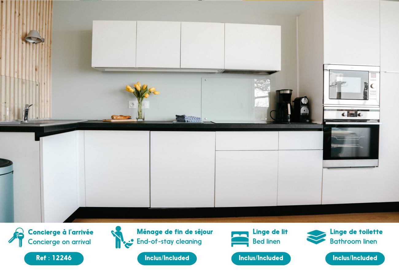 Apartamento en Plouguerneau - Terraza frente al mar para 4 personas