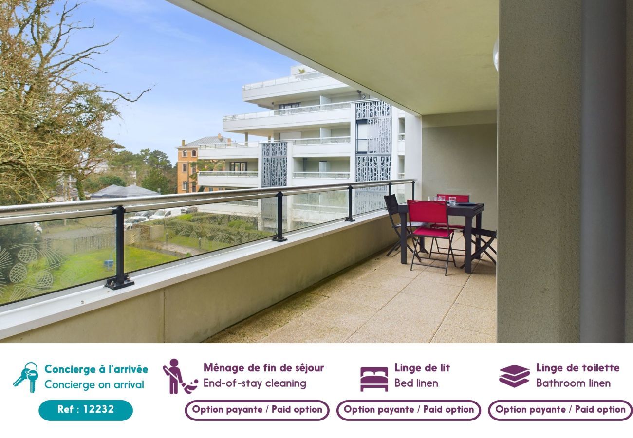Apartamento en La Baule-Escoublac - Para 4 – Cerca estación & Lajarrige  – Gran terraza