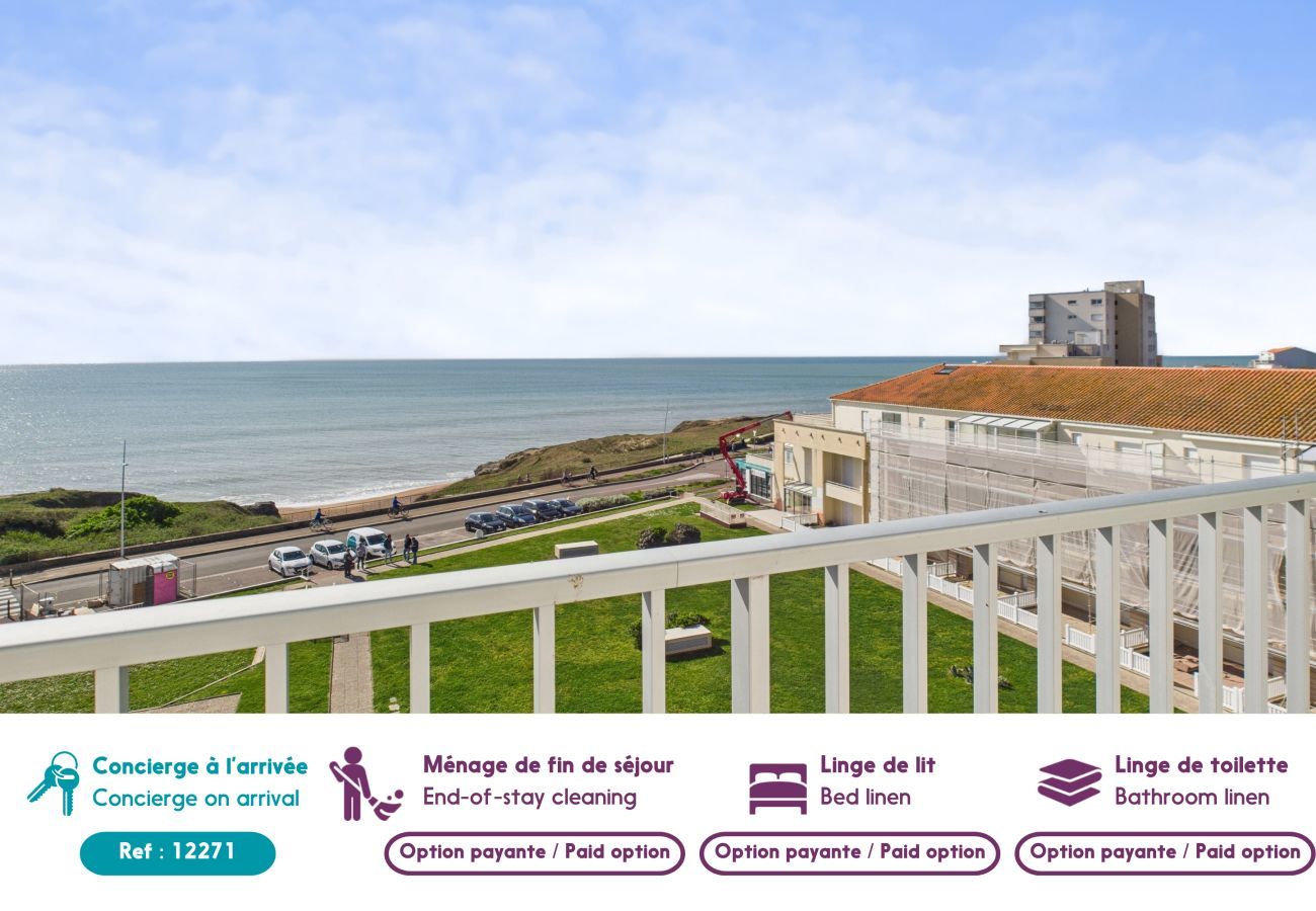 Apartamento en Saint-Hilaire-de-Riez - Vista impresionante al océano para 4 personas