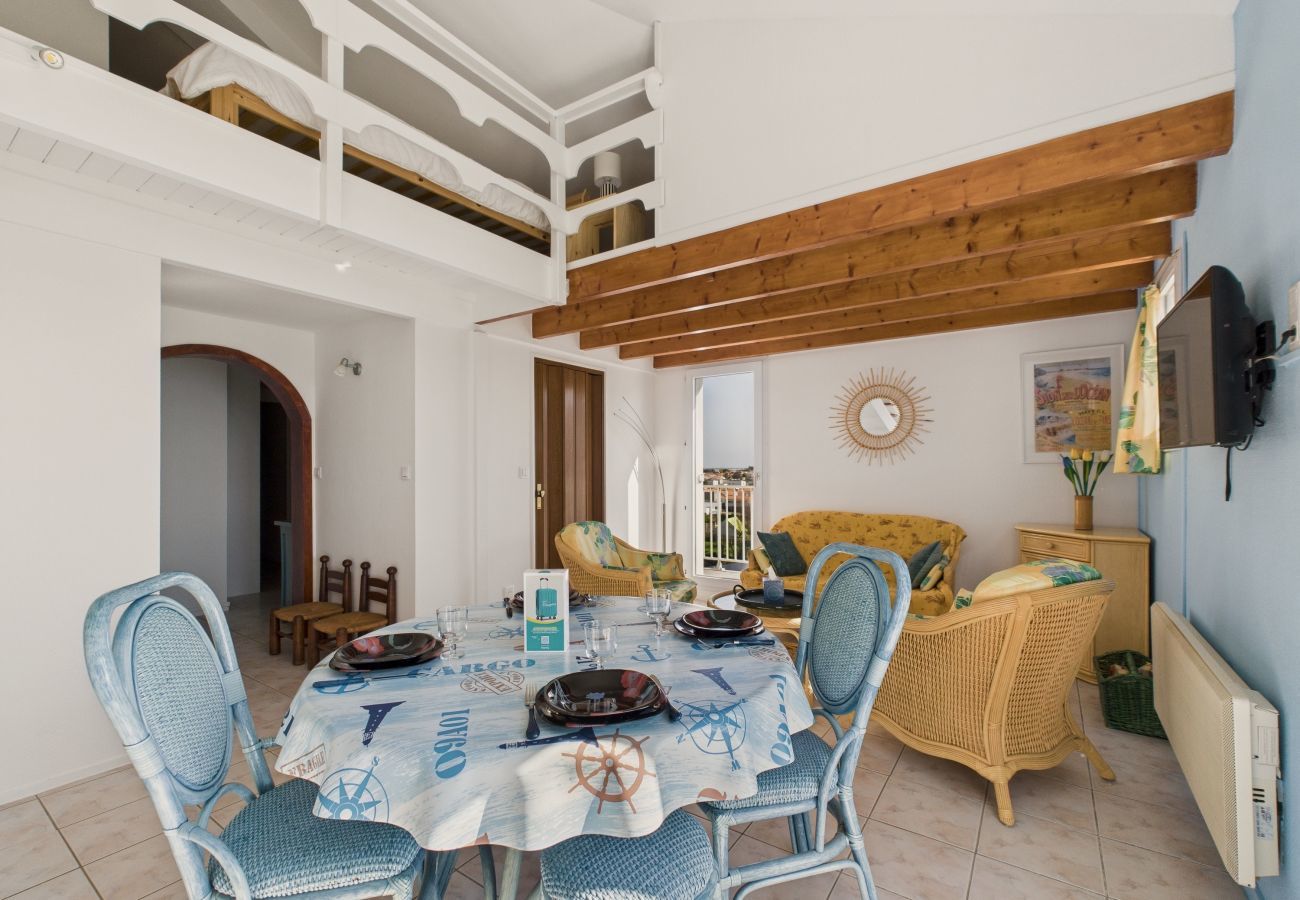 Apartamento en Saint-Hilaire-de-Riez - Vista impresionante al océano para 4 personas
