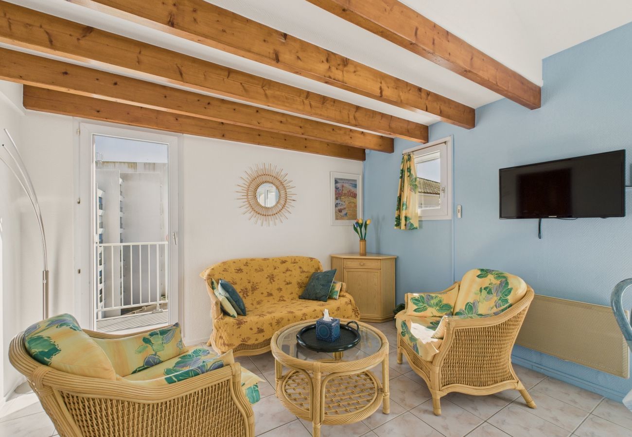 Apartamento en Saint-Hilaire-de-Riez - Vista impresionante al océano para 4 personas