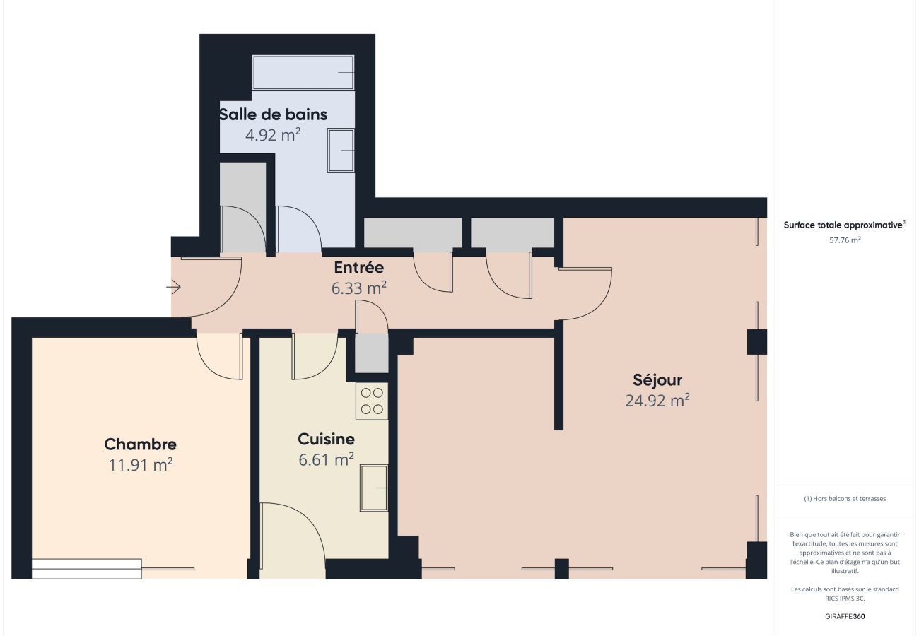 Apartamento en La Baule-Escoublac - Apartamento para 4 - 100 m de la playa - balcón