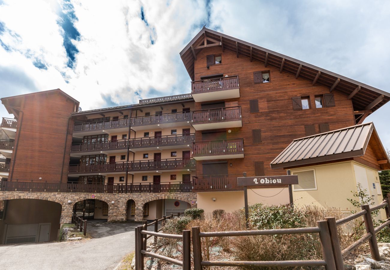 Apartamento en Le Dévoluy - La Joue du Loup, apartamento para 4, balcón