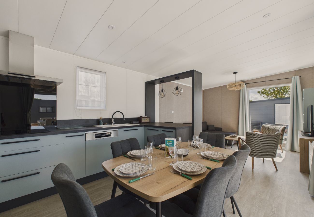 Chalet en Saint-Gilles-Croix-de-Vie - Chalet para 6 con piscina climatizada todo el año