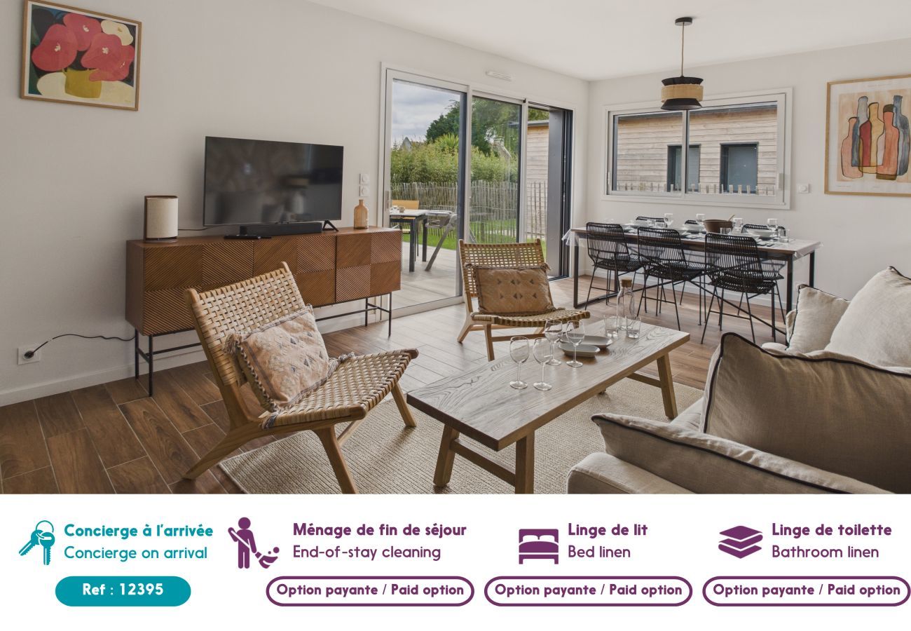Casa en Fouesnant - Casa nueva con terraza y jardín para 6 personas