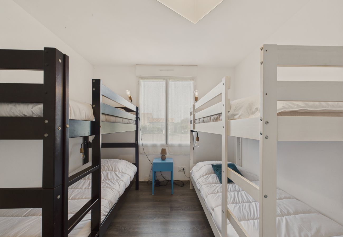 Casa en Saint-Vincent-sur-Jard - Piscina climatizada, 750 m playa, 4 adultos - 4 niños