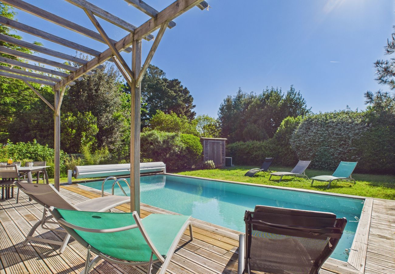 Casa en Saint-Vincent-sur-Jard - Piscina climatizada, 750 m playa, 4 adultos - 4 niños