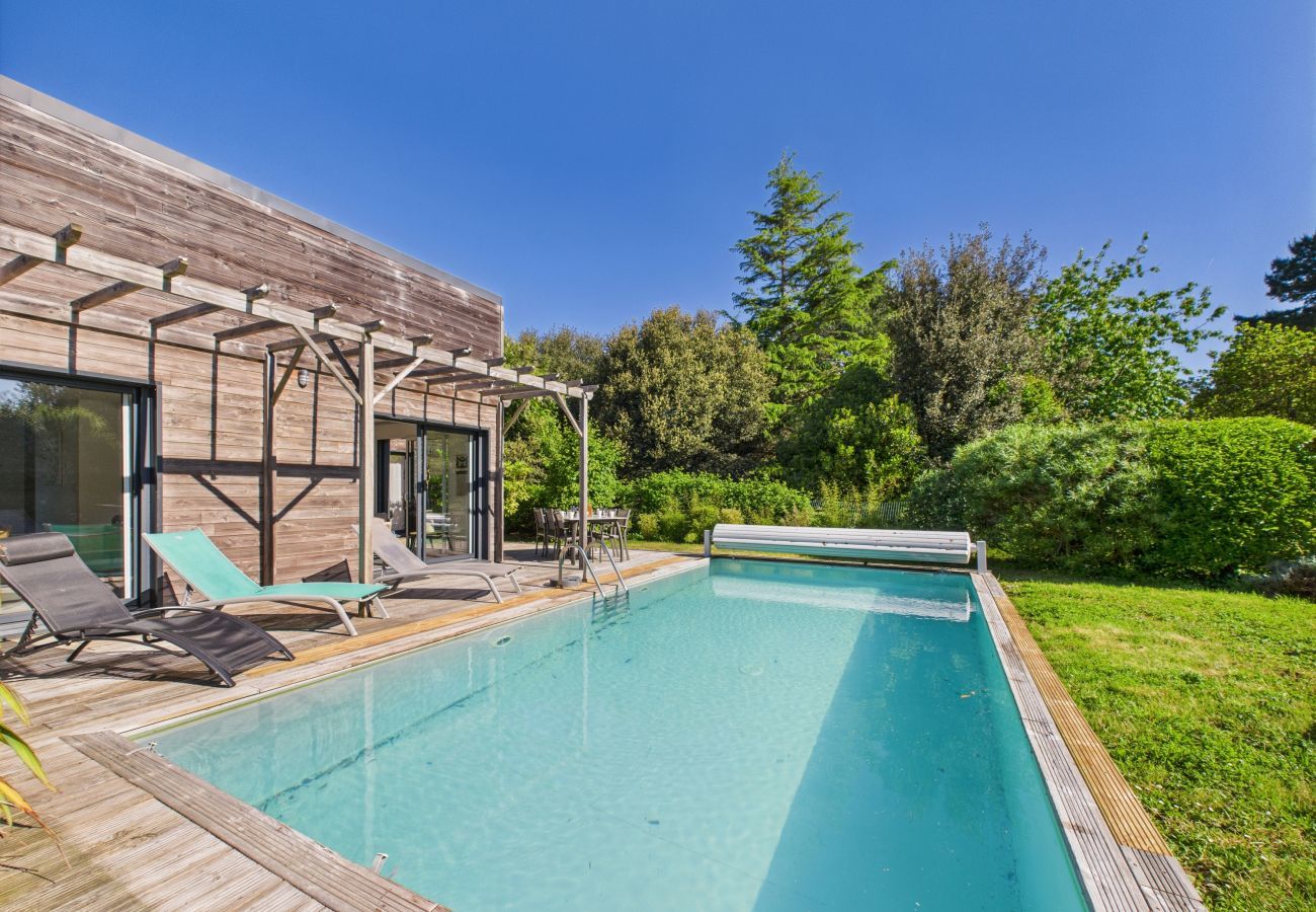 Casa en Saint-Vincent-sur-Jard - Piscina climatizada, 750 m playa, 4 adultos - 4 niños