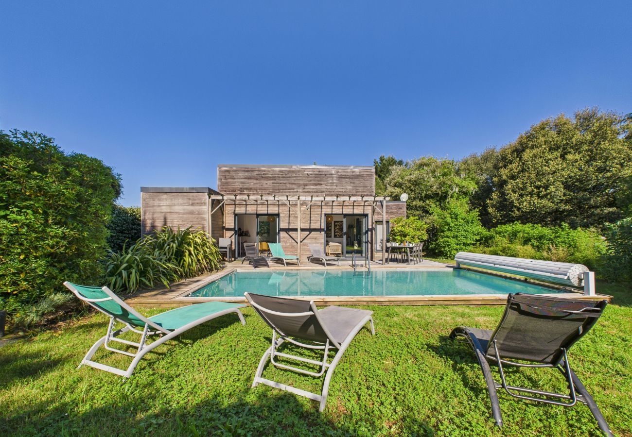 Casa en Saint-Vincent-sur-Jard - Piscina climatizada, 750 m playa, 4 adultos - 4 niños