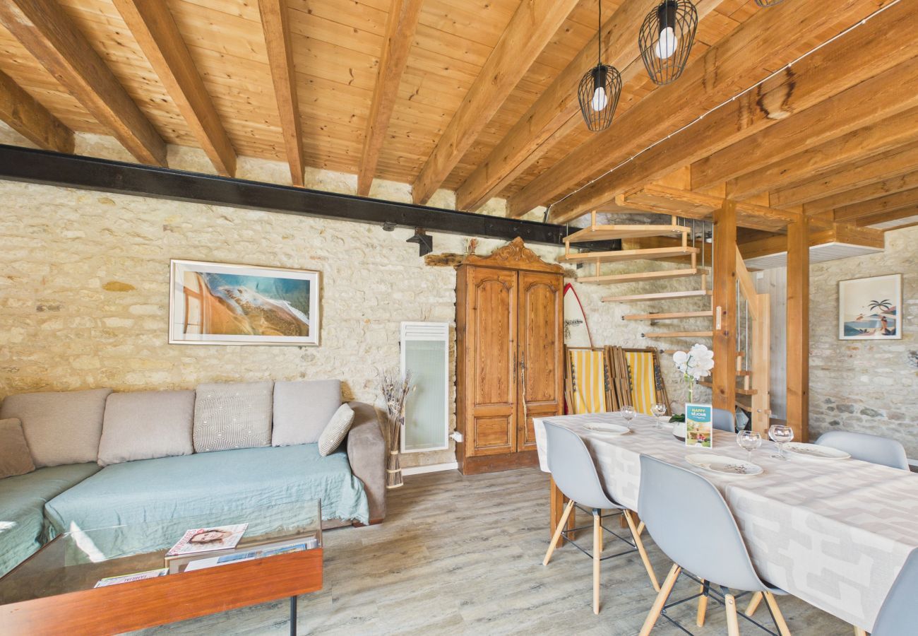 Casa en Saint-Vincent-sur-Jard - Casa de piedra para 4 adultos / 2 niños con jardín