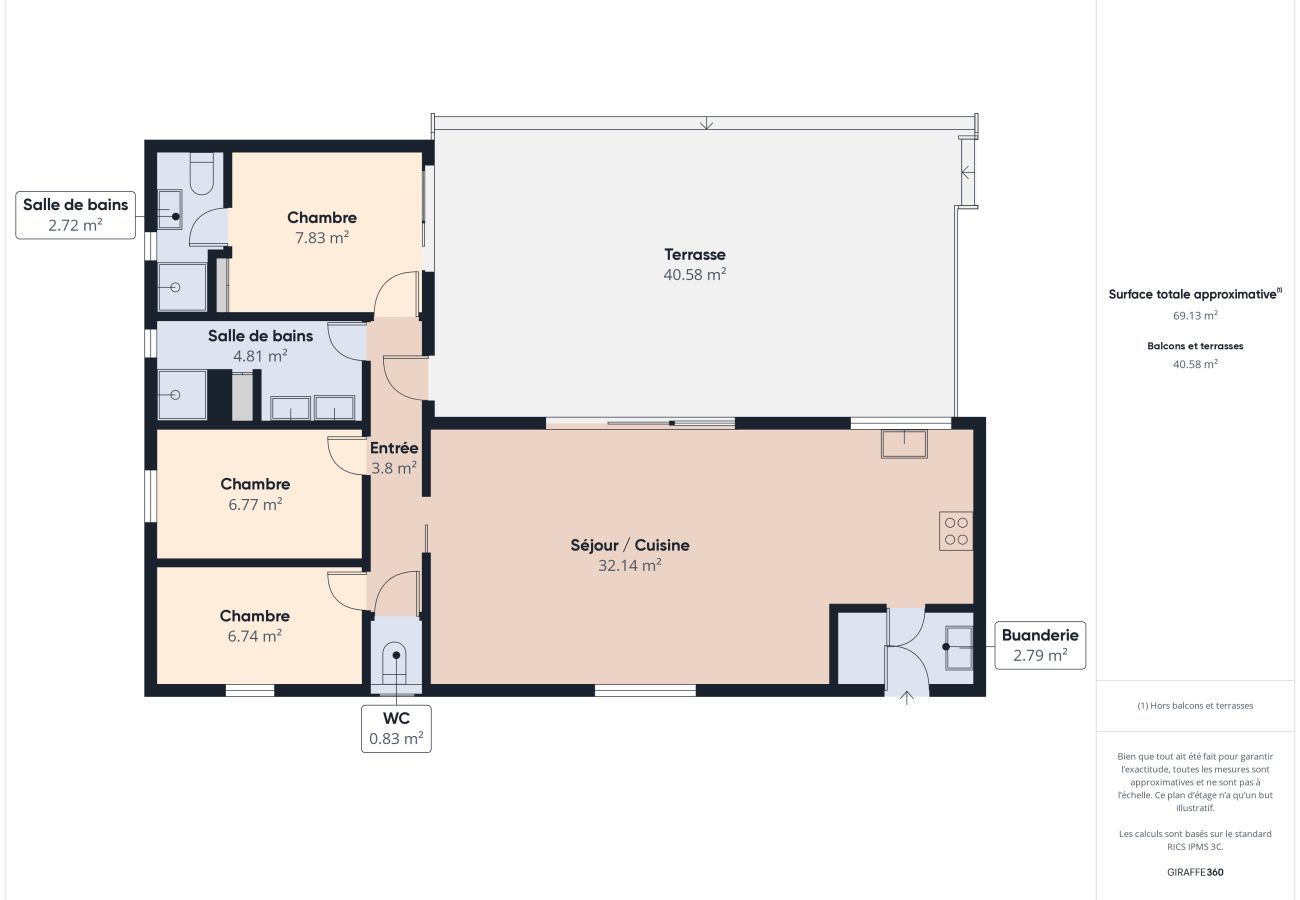 Chalet en Bretignolles-sur-Mer - Chalet para 6 - Piscina climatizada - Terraza
