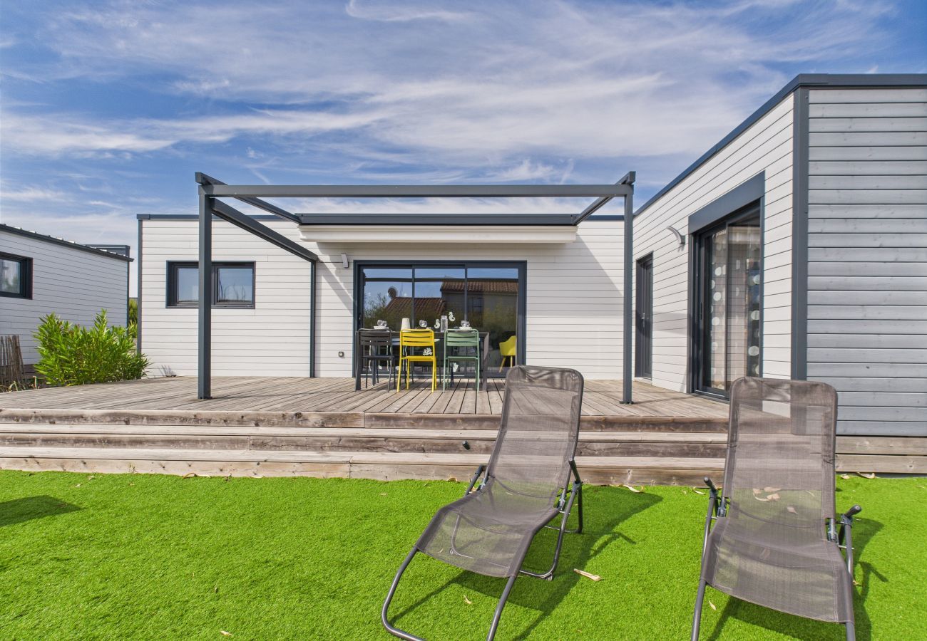Chalet en Bretignolles-sur-Mer - Chalet para 6 - Piscina climatizada - Terraza