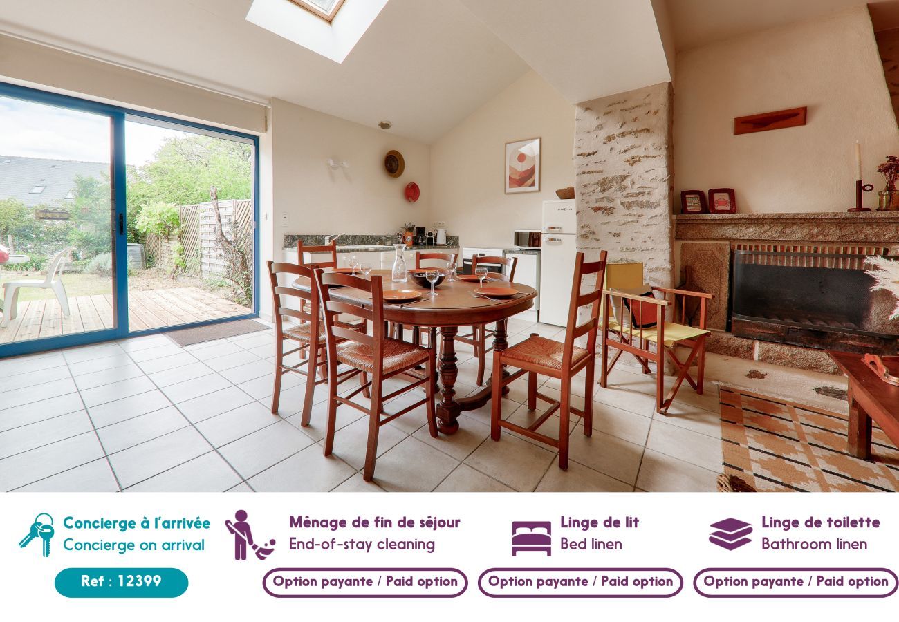 Casa en Saint-Gildas-de-Rhuys - Casa para 6 adultos/2 niños con jardín