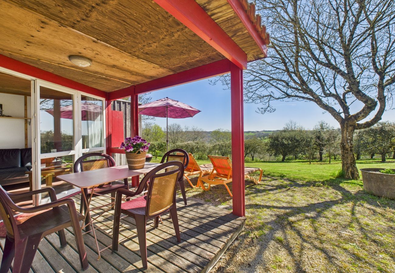 Chalet en Salignac-Eyvigues - Chalet La Brousse para 5 personas con piscina