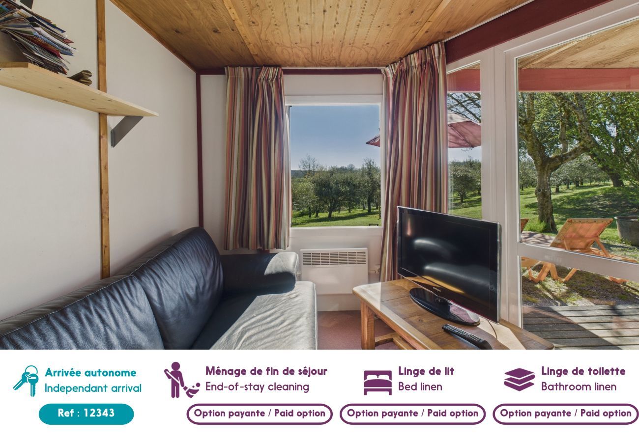 Chalet en Salignac-Eyvigues - Chalet La Brousse para 5 personas con piscina
