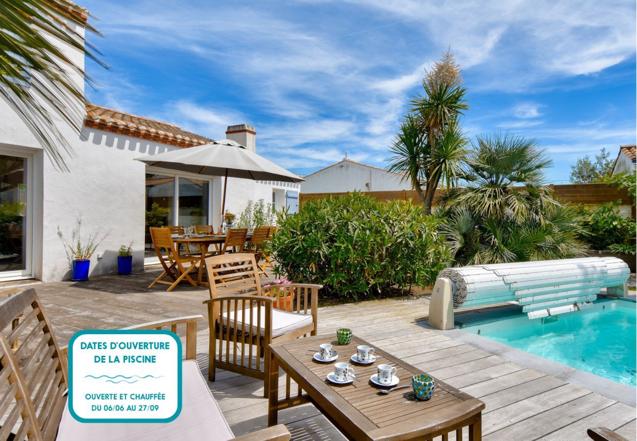 Casa en Noirmoutier-en-l´Ile - Piscina climatizada, playa a 800m, villa para 8