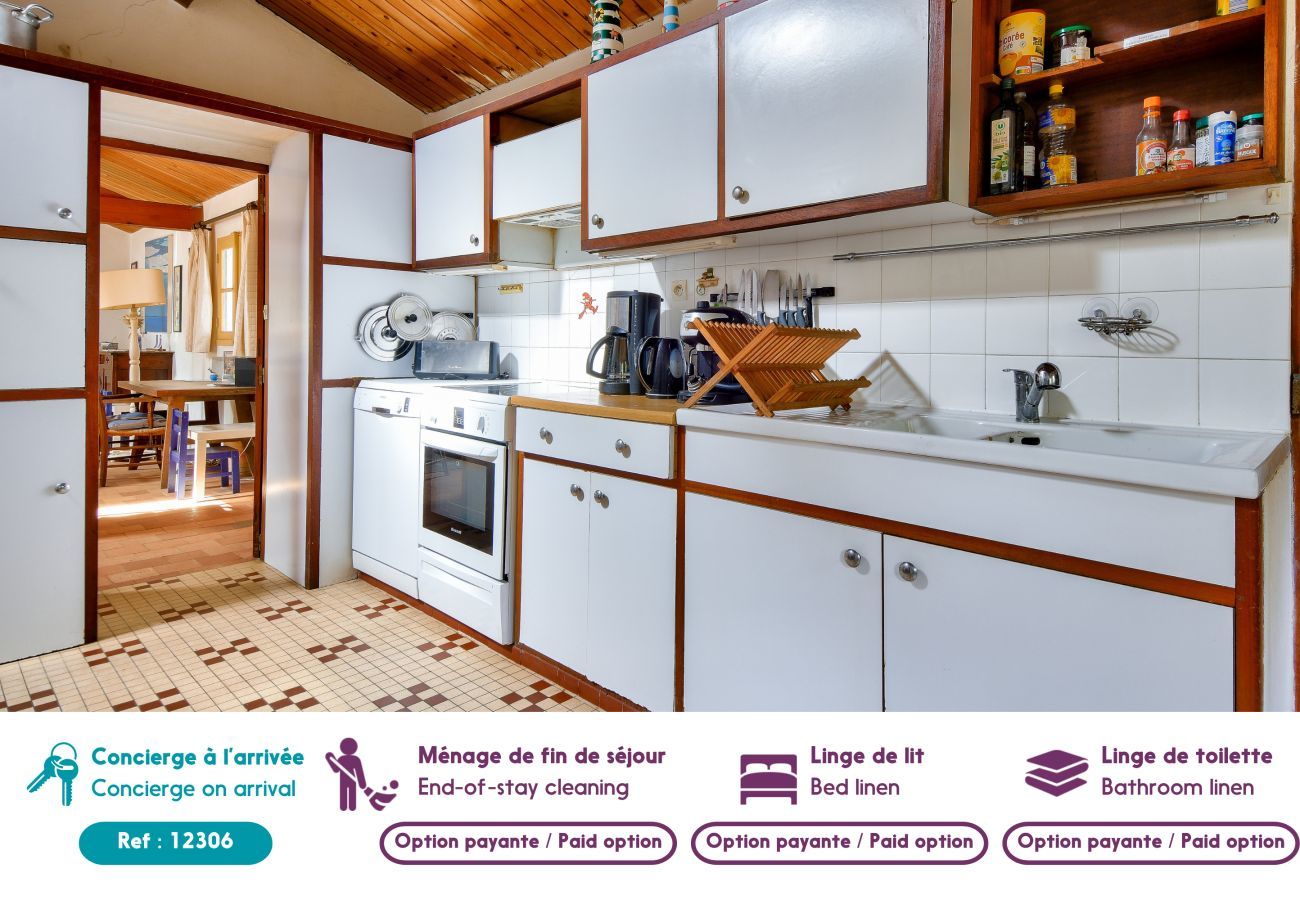 Casa en Noirmoutier-en-l´Ile - A 100 m de la playa - 6 adultos / 4 niños - Jardín
